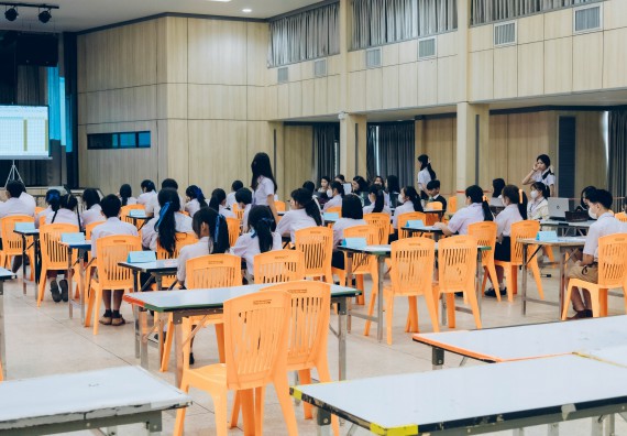 ภาพกิจกรรม  คณะวิทยาศาสตร์และเทคโนโลยี การแข่งขันตอบปัญหาวิทยาศาสตร์และเทคโนโลยี ระดับประถมศึกษา มัธยมศึกษาตอนต้น มัธยมศึกษาตอนปลาย งานสัปดาห์วิทยาศาสตร์แห่งชาติ ส่วนภูมิภาค ประจำปี 2566