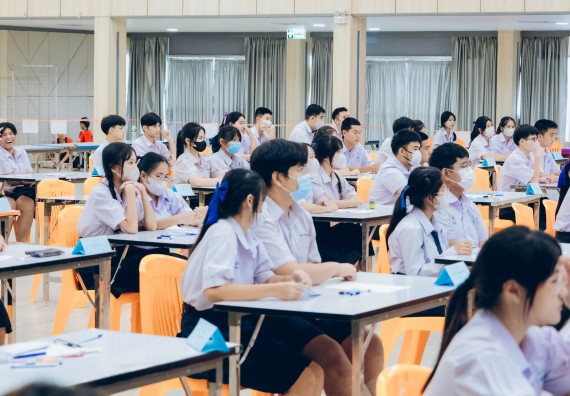 ภาพกิจกรรม  คณะวิทยาศาสตร์และเทคโนโลยี การแข่งขันตอบปัญหาวิทยาศาสตร์และเทคโนโลยี ระดับประถมศึกษา มัธยมศึกษาตอนต้น มัธยมศึกษาตอนปลาย งานสัปดาห์วิทยาศาสตร์แห่งชาติ ส่วนภูมิภาค ประจำปี 2566