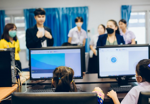 ภาพกิจกรรม   คณะวิทยาศาสตร์และเทคโนโลยี จัดการแข่งขันวาดภาพด้วยโปรแกรม Paint ระดับประถมศึกษาตอนต้น ประถมศึกษาตอนปลาย งานสัปดาห์วิทยาศาสตร์แห่งชาติ ส่วนภูมิภาค ประจำปี 2566