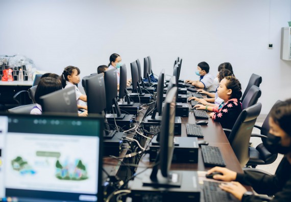 ภาพกิจกรรม   คณะวิทยาศาสตร์และเทคโนโลยี จัดการแข่งขันวาดภาพด้วยโปรแกรม Paint ระดับประถมศึกษาตอนต้น ประถมศึกษาตอนปลาย งานสัปดาห์วิทยาศาสตร์แห่งชาติ ส่วนภูมิภาค ประจำปี 2566