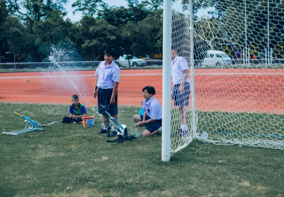 ภาพกิจกรรม  คณะวิทยาศาสตร์และเทคโนโลยี จัดการแข่งขันจรวดขวดน้ำ ระดับประถมศึกษา มัธยมศึกษาตอนต้น มัธยมศึกษาตอนปลาย งานสัปดาห์วิทยาศาสตร์แห่งชาติ ส่วนภูมิภาค ประจำปี 2566