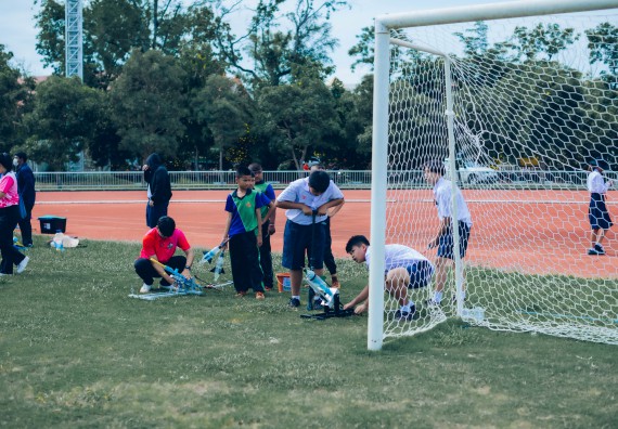 ภาพกิจกรรม  คณะวิทยาศาสตร์และเทคโนโลยี จัดการแข่งขันจรวดขวดน้ำ ระดับประถมศึกษา มัธยมศึกษาตอนต้น มัธยมศึกษาตอนปลาย งานสัปดาห์วิทยาศาสตร์แห่งชาติ ส่วนภูมิภาค ประจำปี 2566