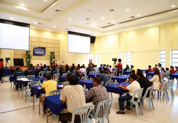 ภาพกิจกรรม  คณะวิทยาศาสตร์และเทคโนโลยี จัดการรายงานผลการดำเนินการโครงการส่งเสริมและวิจัยประสิทธิภาพของน้ำหมักจุลินทรีย์จากหน่อกล้วยไข่