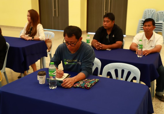 ภาพกิจกรรม  คณะวิทยาศาสตร์และเทคโนโลยี จัดการรายงานผลการดำเนินการโครงการส่งเสริมและวิจัยประสิทธิภาพของน้ำหมักจุลินทรีย์จากหน่อกล้วยไข่