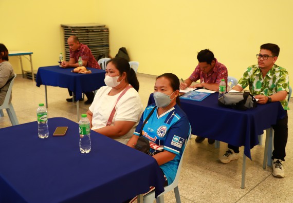 ภาพกิจกรรม  คณะวิทยาศาสตร์และเทคโนโลยี จัดการรายงานผลการดำเนินการโครงการส่งเสริมและวิจัยประสิทธิภาพของน้ำหมักจุลินทรีย์จากหน่อกล้วยไข่