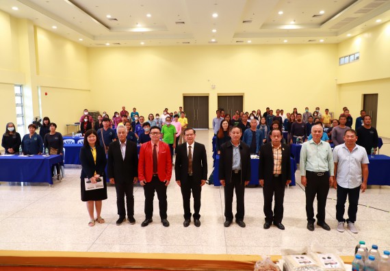 ภาพกิจกรรม  คณะวิทยาศาสตร์และเทคโนโลยี จัดการรายงานผลการดำเนินการโครงการส่งเสริมและวิจัยประสิทธิภาพของน้ำหมักจุลินทรีย์จากหน่อกล้วยไข่