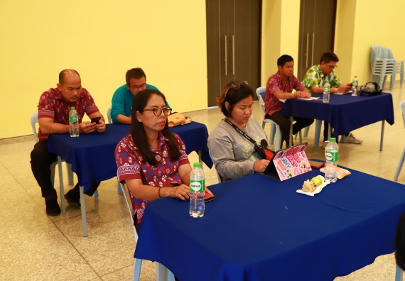 ภาพกิจกรรม  คณะวิทยาศาสตร์และเทคโนโลยี จัดการรายงานผลการดำเนินการโครงการส่งเสริมและวิจัยประสิทธิภาพของน้ำหมักจุลินทรีย์จากหน่อกล้วยไข่