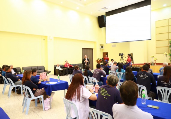 ภาพกิจกรรม  คณะวิทยาศาสตร์และเทคโนโลยี จัดการรายงานผลการดำเนินการโครงการส่งเสริมและวิจัยประสิทธิภาพของน้ำหมักจุลินทรีย์จากหน่อกล้วยไข่