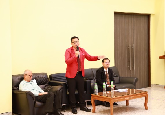 ภาพกิจกรรม  คณะวิทยาศาสตร์และเทคโนโลยี จัดการรายงานผลการดำเนินการโครงการส่งเสริมและวิจัยประสิทธิภาพของน้ำหมักจุลินทรีย์จากหน่อกล้วยไข่