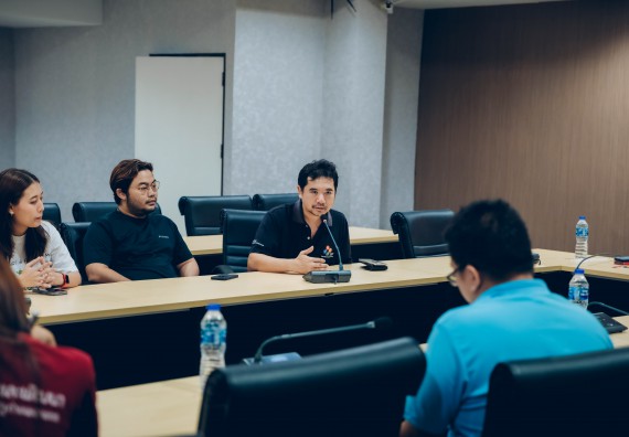 ภาพกิจกรรม  คณะวิทยาศาสตร์และเทคโนโลยี  เข้าร่วมหารือ กรอบการทำงานร่วมกันระหว่างมหาวิทยาลัยฯ กับภาคเอกชน