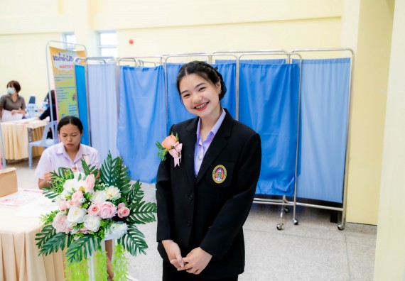 ภาพกิจกรรม  คณะวิทยาศาสตร์และเทคโนโลยี มหาวิทยาลัยราชภัฏกำแพงเพชร ร่วมกับ มูลนิธิถันยรักษ์ในพระราชนูปถัมภ์สมเด็จพระศรีนครินทราบรมราชชนนี (สมเด็จย่า) จัดกิจกรรมสัมมนาวิชาการ เนื่องในวันมะเร็งเต้านมสากล