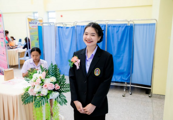 ภาพกิจกรรม  คณะวิทยาศาสตร์และเทคโนโลยี มหาวิทยาลัยราชภัฏกำแพงเพชร ร่วมกับ มูลนิธิถันยรักษ์ในพระราชนูปถัมภ์สมเด็จพระศรีนครินทราบรมราชชนนี (สมเด็จย่า) จัดกิจกรรมสัมมนาวิชาการ เนื่องในวันมะเร็งเต้านมสากล