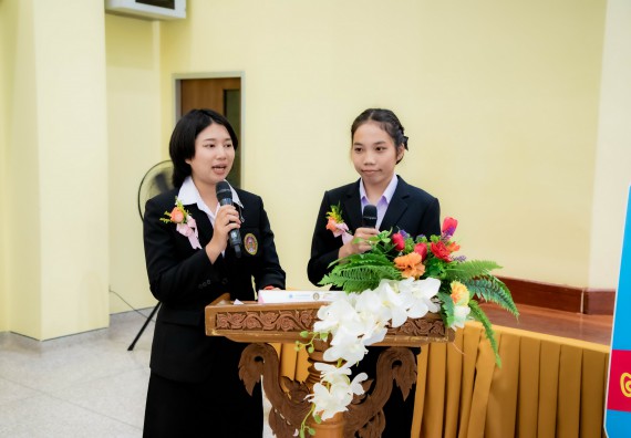 ภาพกิจกรรม  คณะวิทยาศาสตร์และเทคโนโลยี มหาวิทยาลัยราชภัฏกำแพงเพชร ร่วมกับ มูลนิธิถันยรักษ์ในพระราชนูปถัมภ์สมเด็จพระศรีนครินทราบรมราชชนนี (สมเด็จย่า) จัดกิจกรรมสัมมนาวิชาการ เนื่องในวันมะเร็งเต้านมสากล