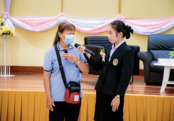 ภาพกิจกรรม  คณะวิทยาศาสตร์และเทคโนโลยี มหาวิทยาลัยราชภัฏกำแพงเพชร ร่วมกับ มูลนิธิถันยรักษ์ในพระราชนูปถัมภ์สมเด็จพระศรีนครินทราบรมราชชนนี (สมเด็จย่า) จัดกิจกรรมสัมมนาวิชาการ เนื่องในวันมะเร็งเต้านมสากล