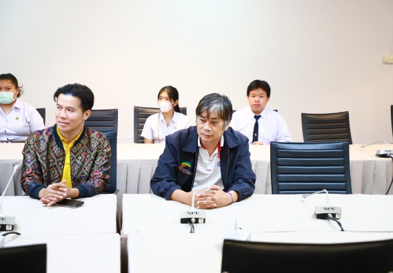 ภาพกิจกรรม  หลักสูตรนวัตกรรมและธุรกิจอาหาร คณะวิทยาศาสตร์และเทคโนโลยีมอบทุนการศึกษาแรกเข้าแก่นักศึกษาของหลักสูตร