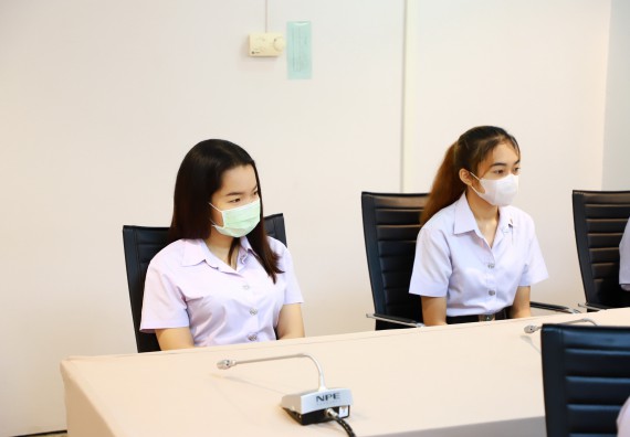 ภาพกิจกรรม  หลักสูตรนวัตกรรมและธุรกิจอาหาร คณะวิทยาศาสตร์และเทคโนโลยีมอบทุนการศึกษาแรกเข้าแก่นักศึกษาของหลักสูตร