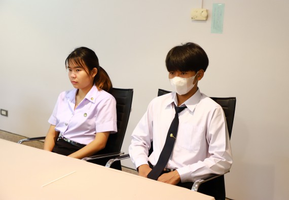 ภาพกิจกรรม  หลักสูตรนวัตกรรมและธุรกิจอาหาร คณะวิทยาศาสตร์และเทคโนโลยีมอบทุนการศึกษาแรกเข้าแก่นักศึกษาของหลักสูตร