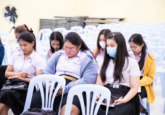 ภาพกิจกรรม  โครงการพัฒนานักศึกษา คณะวิทยาศาสตร์และเทคโนโลยี กิจกรรมเตรียมความพร้อมเพื่อออกสู่งาน