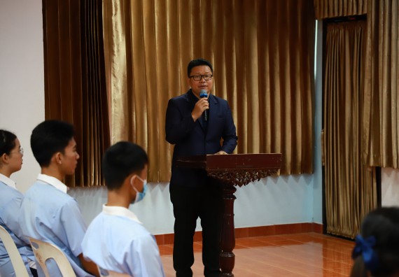 ภาพกิจกรรม   คณะวิทยาศาสตร์และเทคโนโลยี จัดค่ายวิทยาศาสตร์สัญจร ปีการศึกษา 2566  โรงเรียนวังไทรวิทยาคม