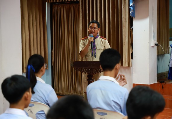 ภาพกิจกรรม   คณะวิทยาศาสตร์และเทคโนโลยี จัดค่ายวิทยาศาสตร์สัญจร ปีการศึกษา 2566  โรงเรียนวังไทรวิทยาคม