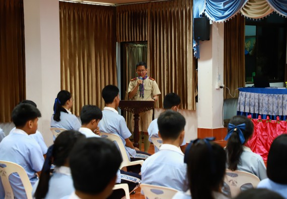 ภาพกิจกรรม   คณะวิทยาศาสตร์และเทคโนโลยี จัดค่ายวิทยาศาสตร์สัญจร ปีการศึกษา 2566  โรงเรียนวังไทรวิทยาคม