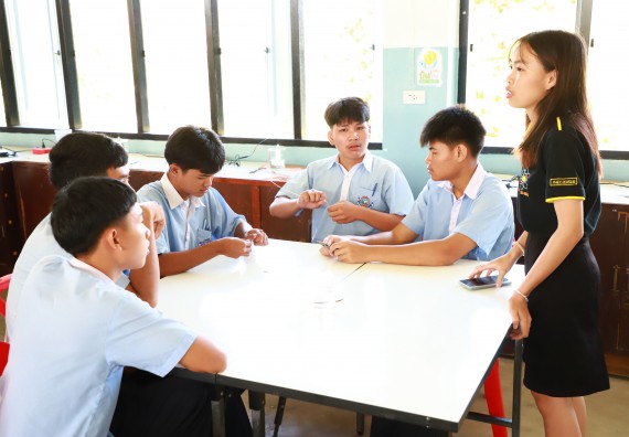 ภาพกิจกรรม   คณะวิทยาศาสตร์และเทคโนโลยี จัดค่ายวิทยาศาสตร์สัญจร ปีการศึกษา 2566  โรงเรียนวังไทรวิทยาคม