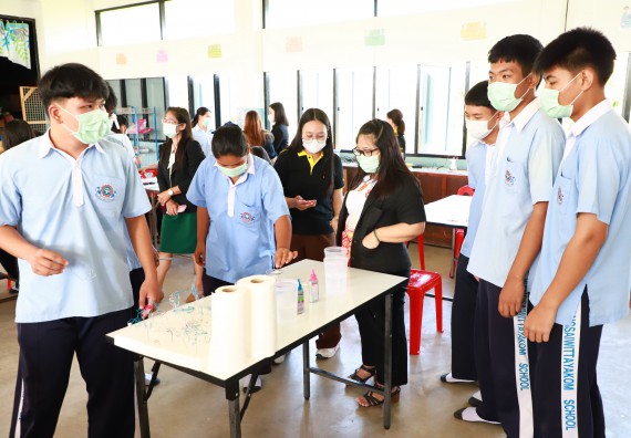 ภาพกิจกรรม   คณะวิทยาศาสตร์และเทคโนโลยี จัดค่ายวิทยาศาสตร์สัญจร ปีการศึกษา 2566  โรงเรียนวังไทรวิทยาคม