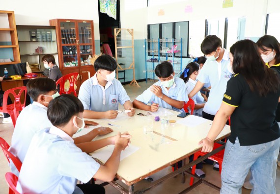 ภาพกิจกรรม   คณะวิทยาศาสตร์และเทคโนโลยี จัดค่ายวิทยาศาสตร์สัญจร ปีการศึกษา 2566  โรงเรียนวังไทรวิทยาคม