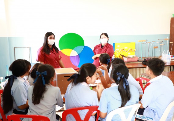 ภาพกิจกรรม   คณะวิทยาศาสตร์และเทคโนโลยี จัดค่ายวิทยาศาสตร์สัญจร ปีการศึกษา 2566  โรงเรียนวังไทรวิทยาคม