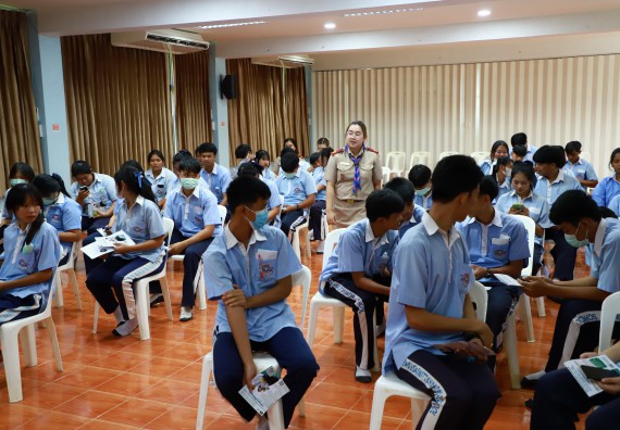 ภาพกิจกรรม   คณะวิทยาศาสตร์และเทคโนโลยี จัดค่ายวิทยาศาสตร์สัญจร ปีการศึกษา 2566  โรงเรียนวังไทรวิทยาคม