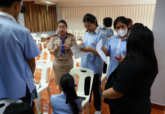 ภาพกิจกรรม   คณะวิทยาศาสตร์และเทคโนโลยี จัดค่ายวิทยาศาสตร์สัญจร ปีการศึกษา 2566  โรงเรียนวังไทรวิทยาคม