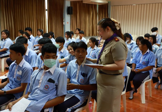 ภาพกิจกรรม   คณะวิทยาศาสตร์และเทคโนโลยี จัดค่ายวิทยาศาสตร์สัญจร ปีการศึกษา 2566  โรงเรียนวังไทรวิทยาคม