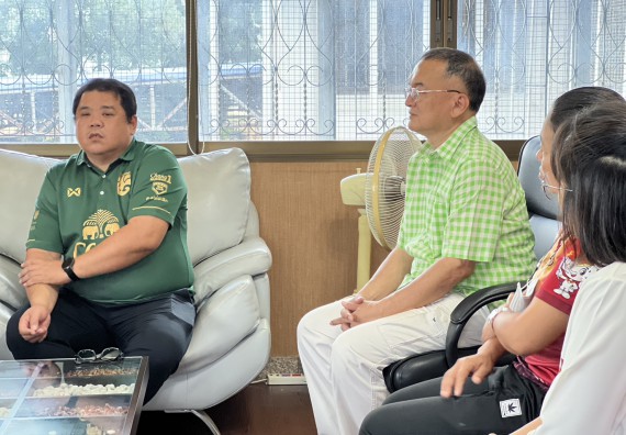 ภาพกิจกรรม  คณะวิทยาศาสตร์และเทคโนโลยี พบนายกองค์การบริหารส่วนตำบลนครชุม ปลัดองค์การบริหารส่วนตำบลนครชุม