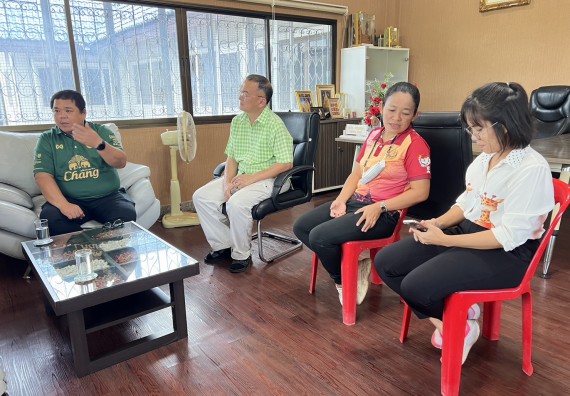 ภาพกิจกรรม  คณะวิทยาศาสตร์และเทคโนโลยี พบนายกองค์การบริหารส่วนตำบลนครชุม ปลัดองค์การบริหารส่วนตำบลนครชุม