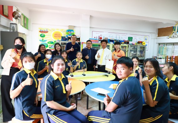 คณะวิทยาศาสตร์และเทคโนโลยี จัดค่ายวิทยาศาสตร์สัญจร ปีการศึกษา 2566  โรงเรียนเรืองวิทย์พิทยาคม