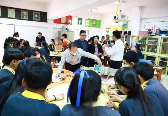 คณะวิทยาศาสตร์และเทคโนโลยี จัดค่ายวิทยาศาสตร์สัญจร ปีการศึกษา 2566  โรงเรียนเรืองวิทย์พิทยาคม