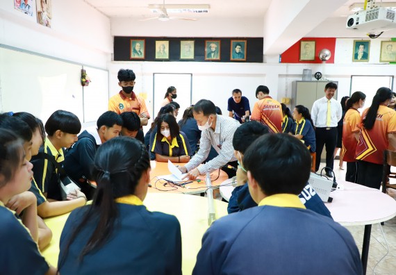 คณะวิทยาศาสตร์และเทคโนโลยี จัดค่ายวิทยาศาสตร์สัญจร ปีการศึกษา 2566  โรงเรียนเรืองวิทย์พิทยาคม