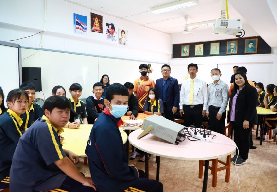 คณะวิทยาศาสตร์และเทคโนโลยี จัดค่ายวิทยาศาสตร์สัญจร ปีการศึกษา 2566  โรงเรียนเรืองวิทย์พิทยาคม