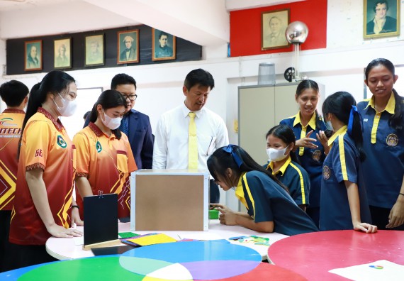 คณะวิทยาศาสตร์และเทคโนโลยี จัดค่ายวิทยาศาสตร์สัญจร ปีการศึกษา 2566  โรงเรียนเรืองวิทย์พิทยาคม