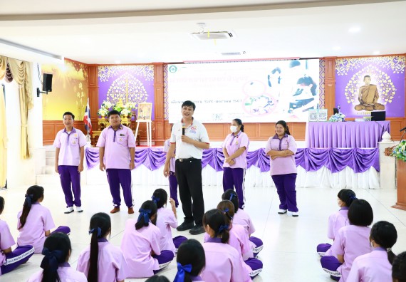 ภาพกิจกรรม  คณะวิทยาศาสตร์และเทคโนโลยี จัดค่ายวิทยาศาสตร์สัญจร ปีการศึกษา 2566  โรงเรียนคลองขลุงราษฎร์รังสรรค์