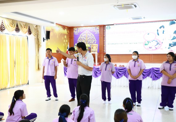 ภาพกิจกรรม  คณะวิทยาศาสตร์และเทคโนโลยี จัดค่ายวิทยาศาสตร์สัญจร ปีการศึกษา 2566  โรงเรียนคลองขลุงราษฎร์รังสรรค์