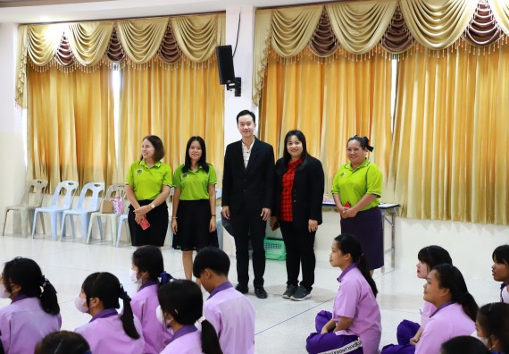 ภาพกิจกรรม  คณะวิทยาศาสตร์และเทคโนโลยี จัดค่ายวิทยาศาสตร์สัญจร ปีการศึกษา 2566  โรงเรียนคลองขลุงราษฎร์รังสรรค์