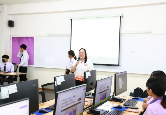 ภาพกิจกรรม  คณะวิทยาศาสตร์และเทคโนโลยี จัดค่ายวิทยาศาสตร์สัญจร ปีการศึกษา 2566  โรงเรียนคลองขลุงราษฎร์รังสรรค์