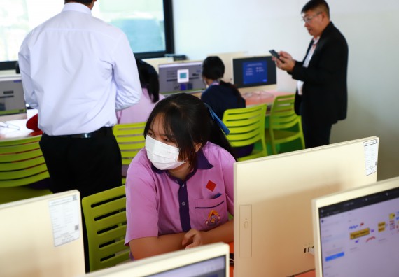 ภาพกิจกรรม  คณะวิทยาศาสตร์และเทคโนโลยี จัดค่ายวิทยาศาสตร์สัญจร ปีการศึกษา 2566  โรงเรียนคลองขลุงราษฎร์รังสรรค์