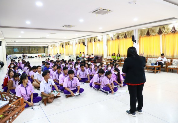 ภาพกิจกรรม  คณะวิทยาศาสตร์และเทคโนโลยี จัดค่ายวิทยาศาสตร์สัญจร ปีการศึกษา 2566  โรงเรียนคลองขลุงราษฎร์รังสรรค์