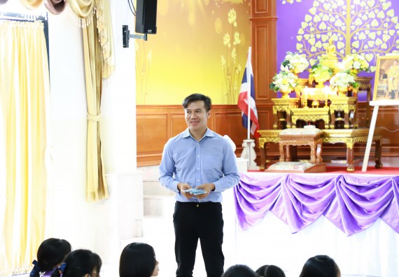 ภาพกิจกรรม  คณะวิทยาศาสตร์และเทคโนโลยี จัดค่ายวิทยาศาสตร์สัญจร ปีการศึกษา 2566  โรงเรียนคลองขลุงราษฎร์รังสรรค์