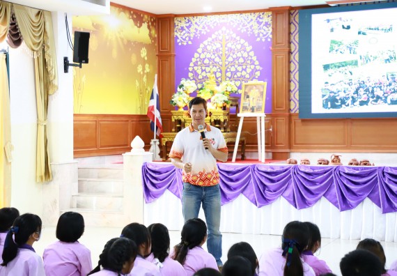 ภาพกิจกรรม  คณะวิทยาศาสตร์และเทคโนโลยี จัดค่ายวิทยาศาสตร์สัญจร ปีการศึกษา 2566  โรงเรียนคลองขลุงราษฎร์รังสรรค์