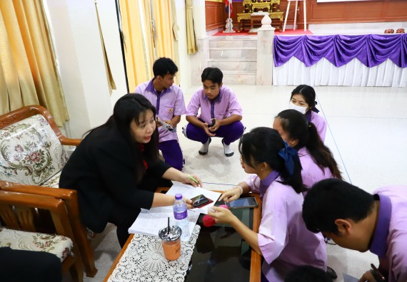 ภาพกิจกรรม  คณะวิทยาศาสตร์และเทคโนโลยี จัดค่ายวิทยาศาสตร์สัญจร ปีการศึกษา 2566  โรงเรียนคลองขลุงราษฎร์รังสรรค์