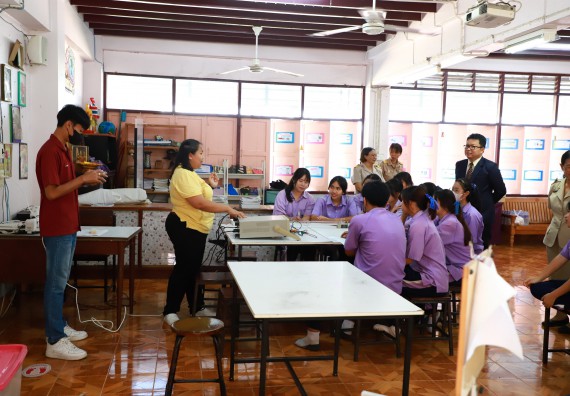 คณะวิทยาศาสตร์และเทคโนโลยี จัดค่ายวิทยาศาสตร์สัญจร ปีการศึกษา 2566  โรงเรียนขาณุวิทยา