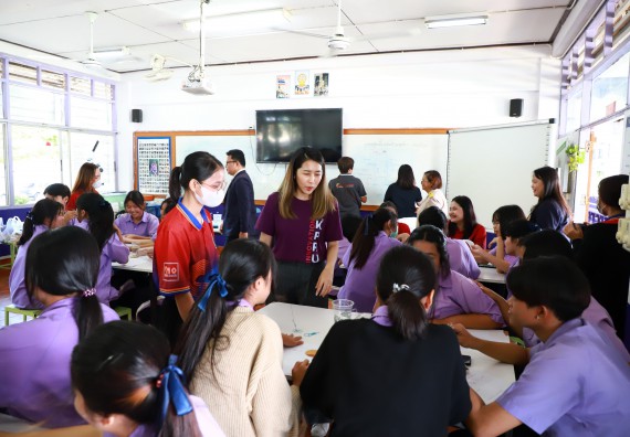 คณะวิทยาศาสตร์และเทคโนโลยี จัดค่ายวิทยาศาสตร์สัญจร ปีการศึกษา 2566  โรงเรียนขาณุวิทยา